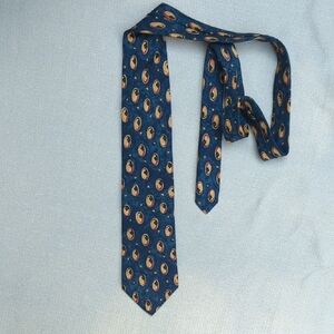 Blue Patterned Men's Tie